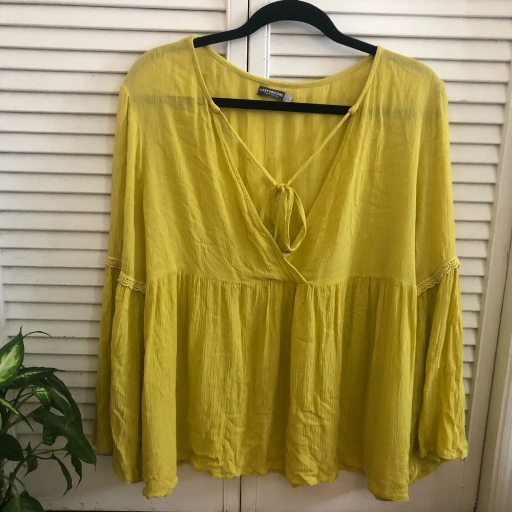 Yellow Boho Earthbound Blouse